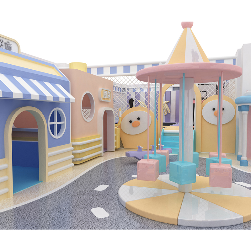 Indoor Amusement Equipment Children Indoor Playground Kitchen Sets Toys Pretend Play Amusement Park - Product Image