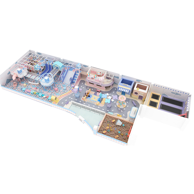 Indoor Amusement Equipment Children Indoor Playground Kitchen Sets Toys Pretend Play Amusement Park - Product Image
