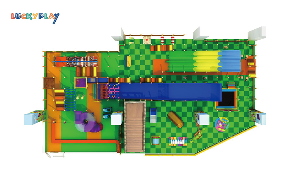 Interactive Indoor Playground Jungle Theme Soft Play Zones for Kids Gaming and Sports - Product Image