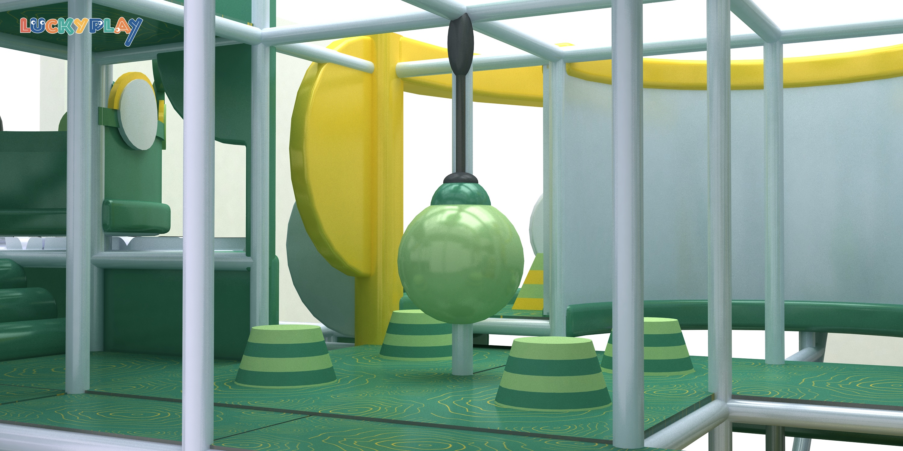 Kid Playground Indoor Equipment Jungle Theme Park Indoor Jungle Gym Soft Play - Product Image