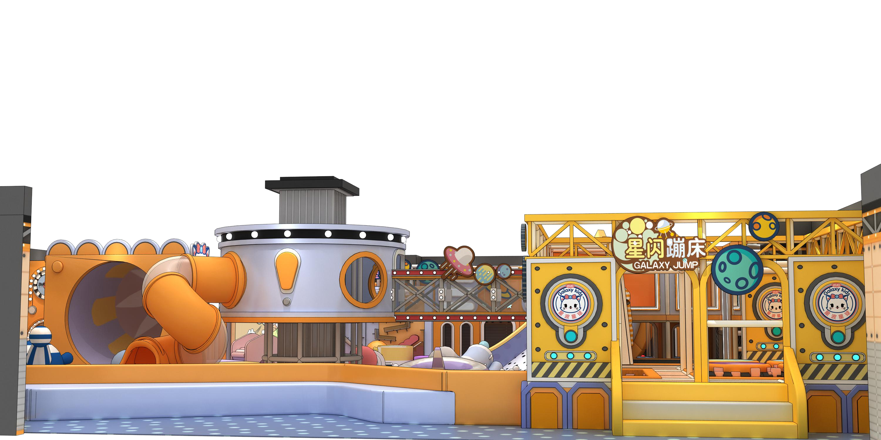 Kids Games Plastic Soft Play Area Children Indoor Playground Equipment Ball Play Pit Soft Playground - Product Image
