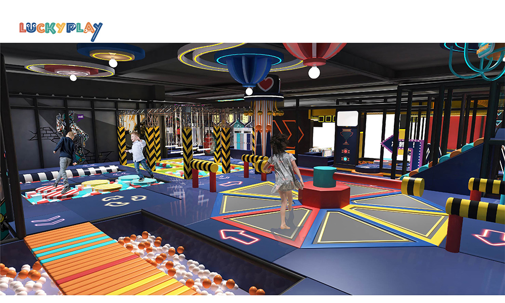 Large Software Adventure Children's Play Shopping Center Indoor Playground Bounce House Bubble House Plastic Commercial Use - Product Image