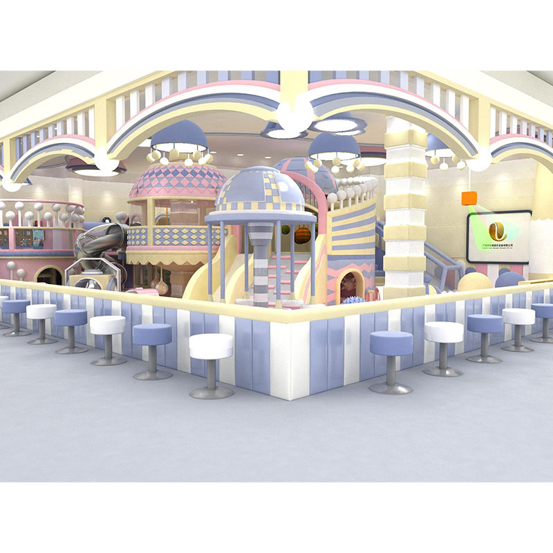 Luckyplay Brand Manufacturer Children Slide Amusement Park Product Wood House - Product Image