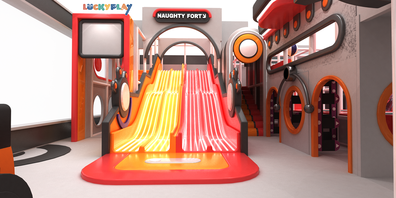 Luckyplay Commercial Indoor Playground Sporty Colorful Theme Multi Activity Zones Safe Play Equipment 1-15 Years Old Customized - Product Image