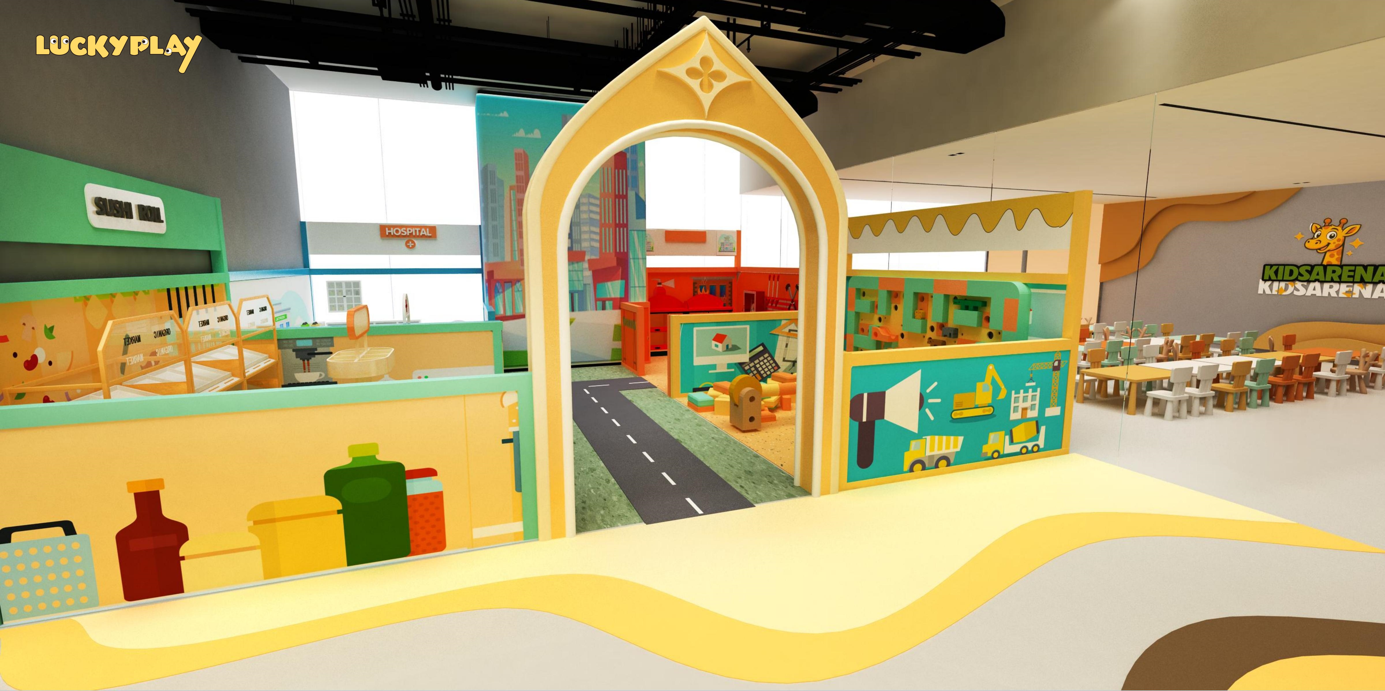 Luckyplay High Quality Zoo Style Soft Play Indoor Playground Equipment for Commercial Indoor Play Centers - Product Image