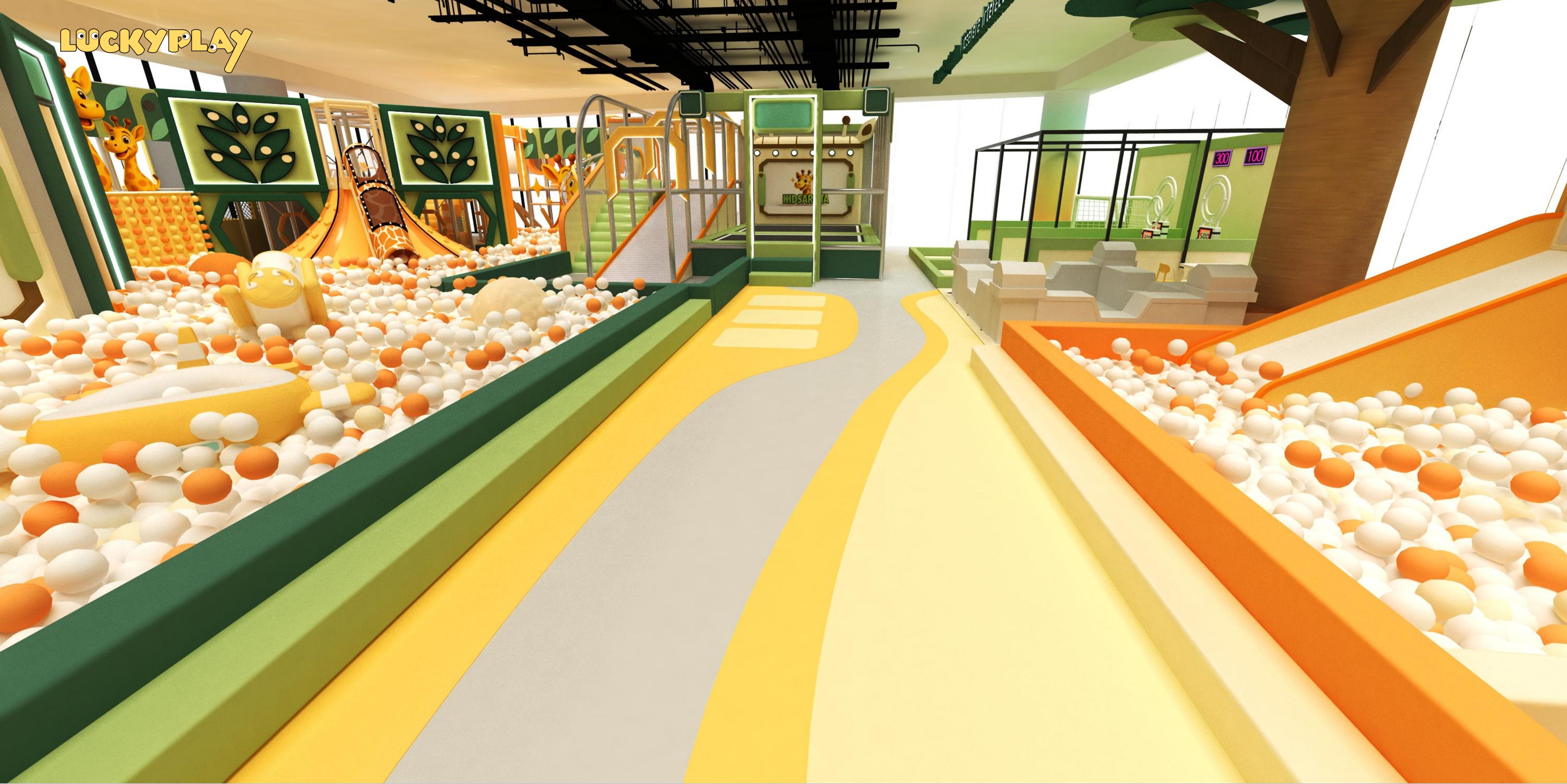 Luckyplay High Quality Zoo Style Soft Play Indoor Playground Equipment for Commercial Indoor Play Centers - Product Image