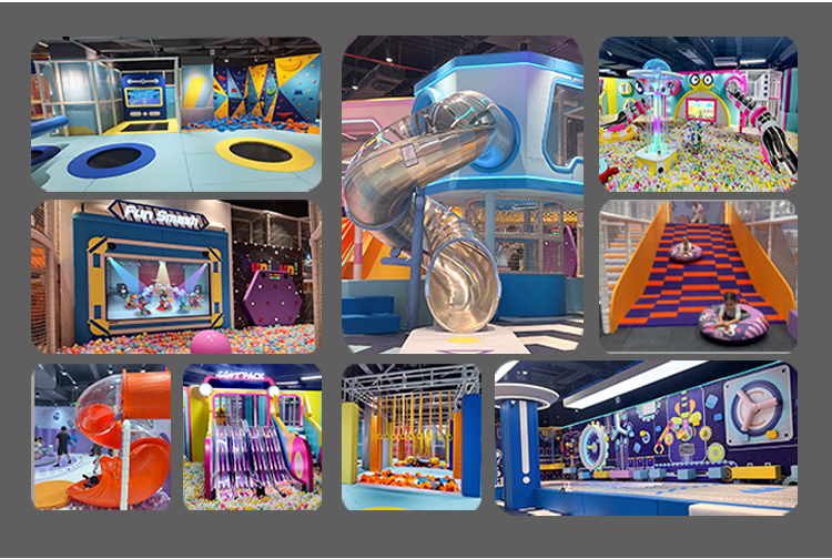 Magic Candy Carnival Children Indoor Playground with a Large Ball Pool and Slides - Product Image
