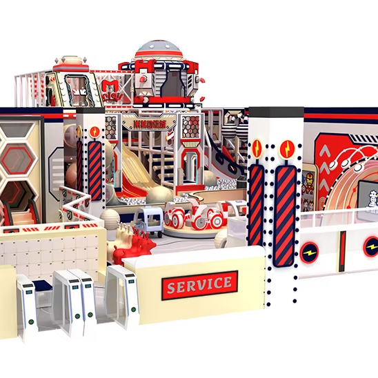 Modern Child Playground Indoor Space Theme Soft Play Equipment Maze Climbing Walls Commercial Amusement Park with Ball Pit