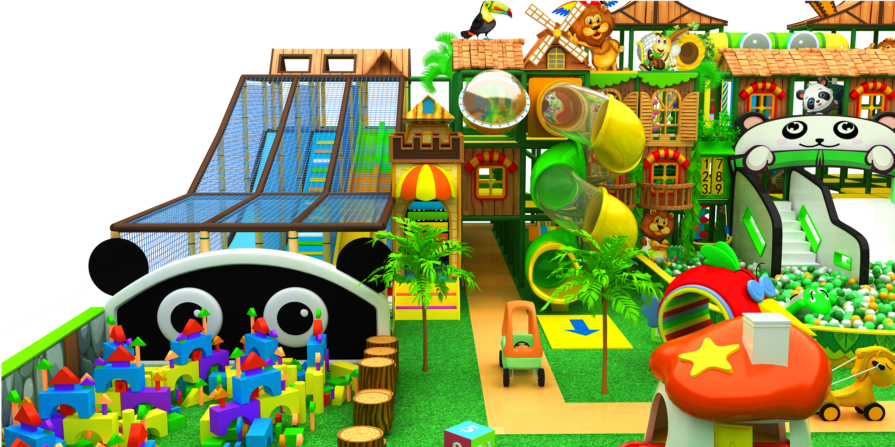 New Design Forest Jungle Theme Style Indoor Soft Playground Indoor Soft Play for Kids - Product Image
