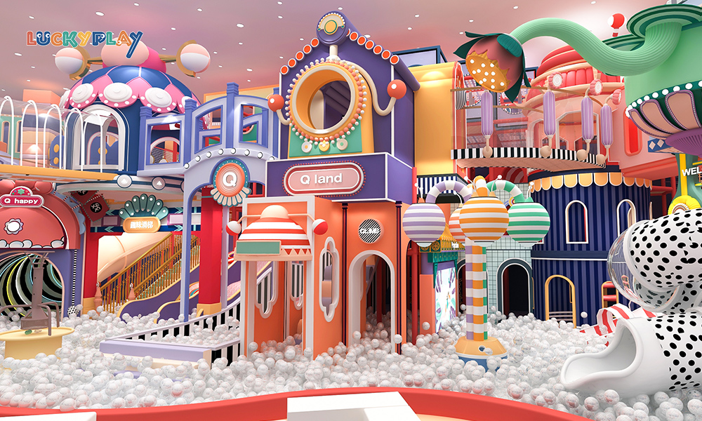 New Family Entertainment Center Indoor Playground Equipment with Ball Poll - Product Image
