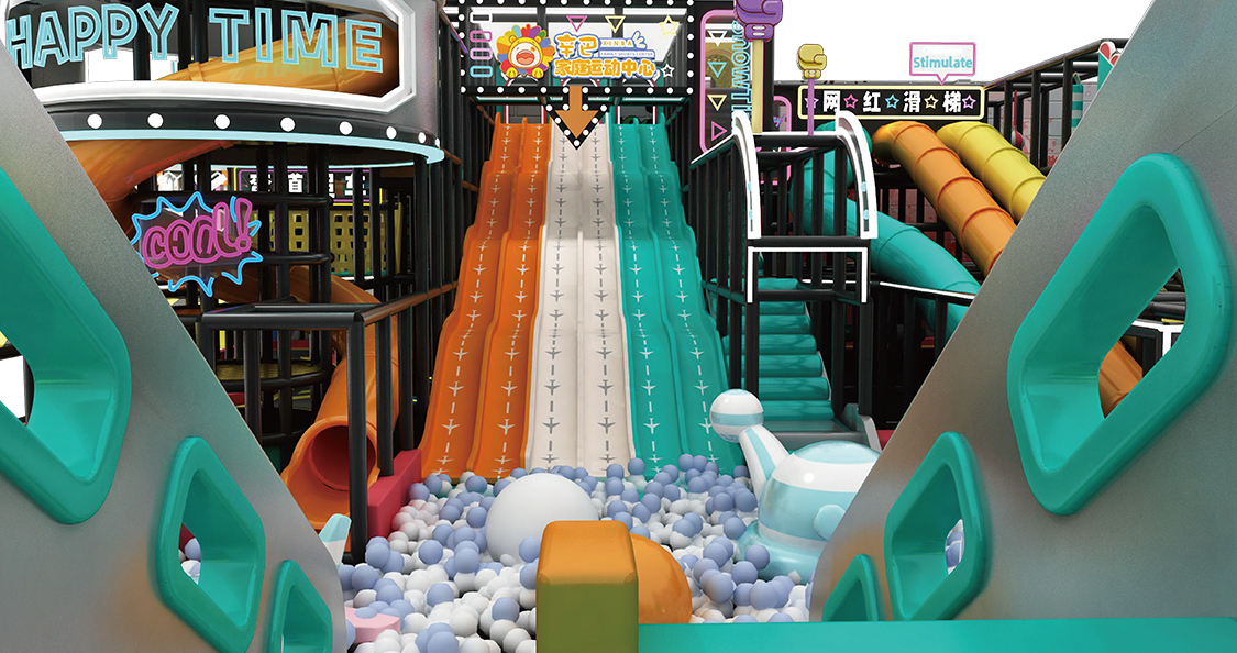 New Generation Kids Games Soft Play Area Children Indoor Playground Equipment Ball Play Pit Soft Playground - Product Image