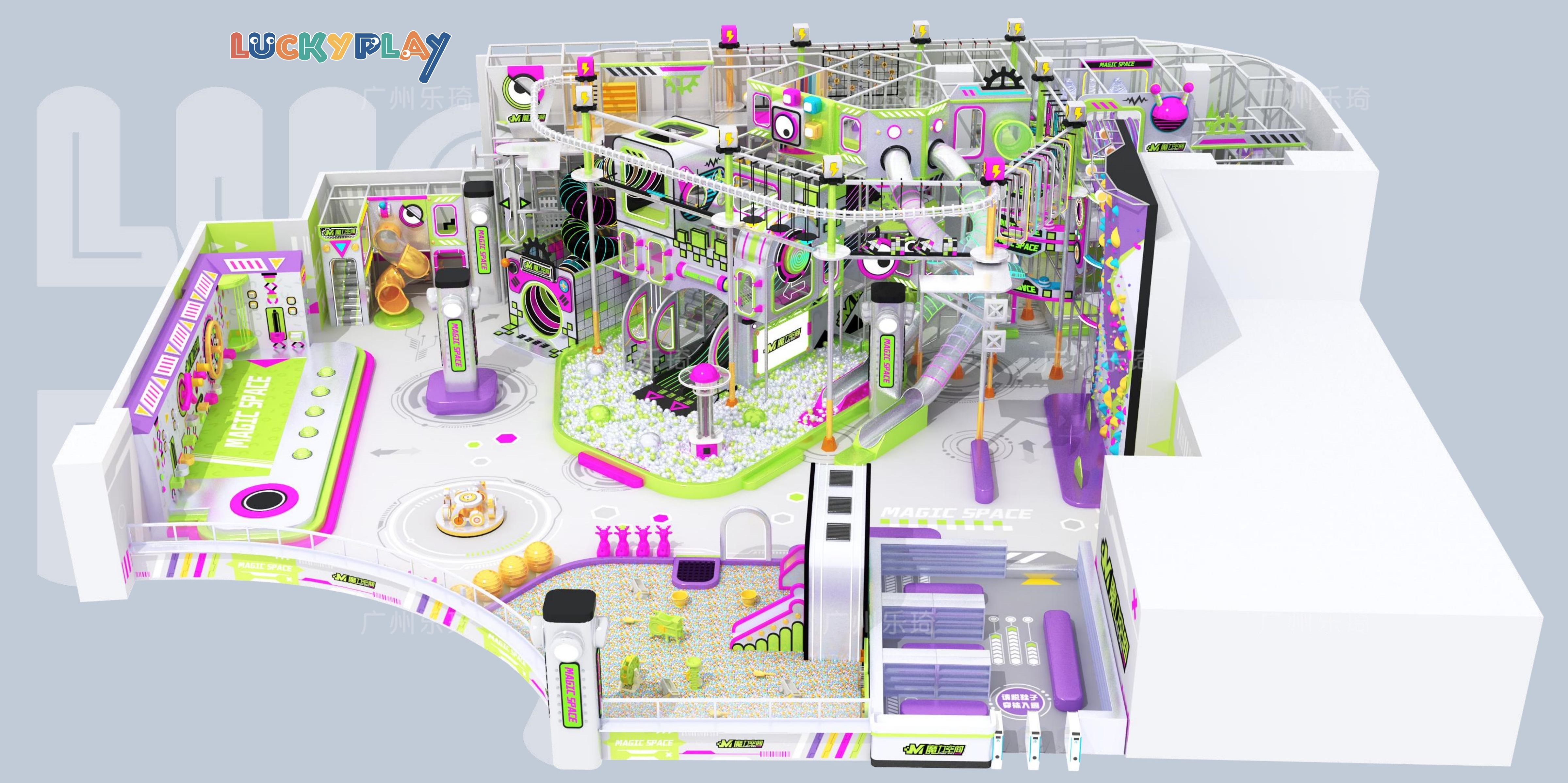 New Hot Sale Interactive Games Commercial Indoor Playground Space Theme Kids Entertainment Attraction - Product Image