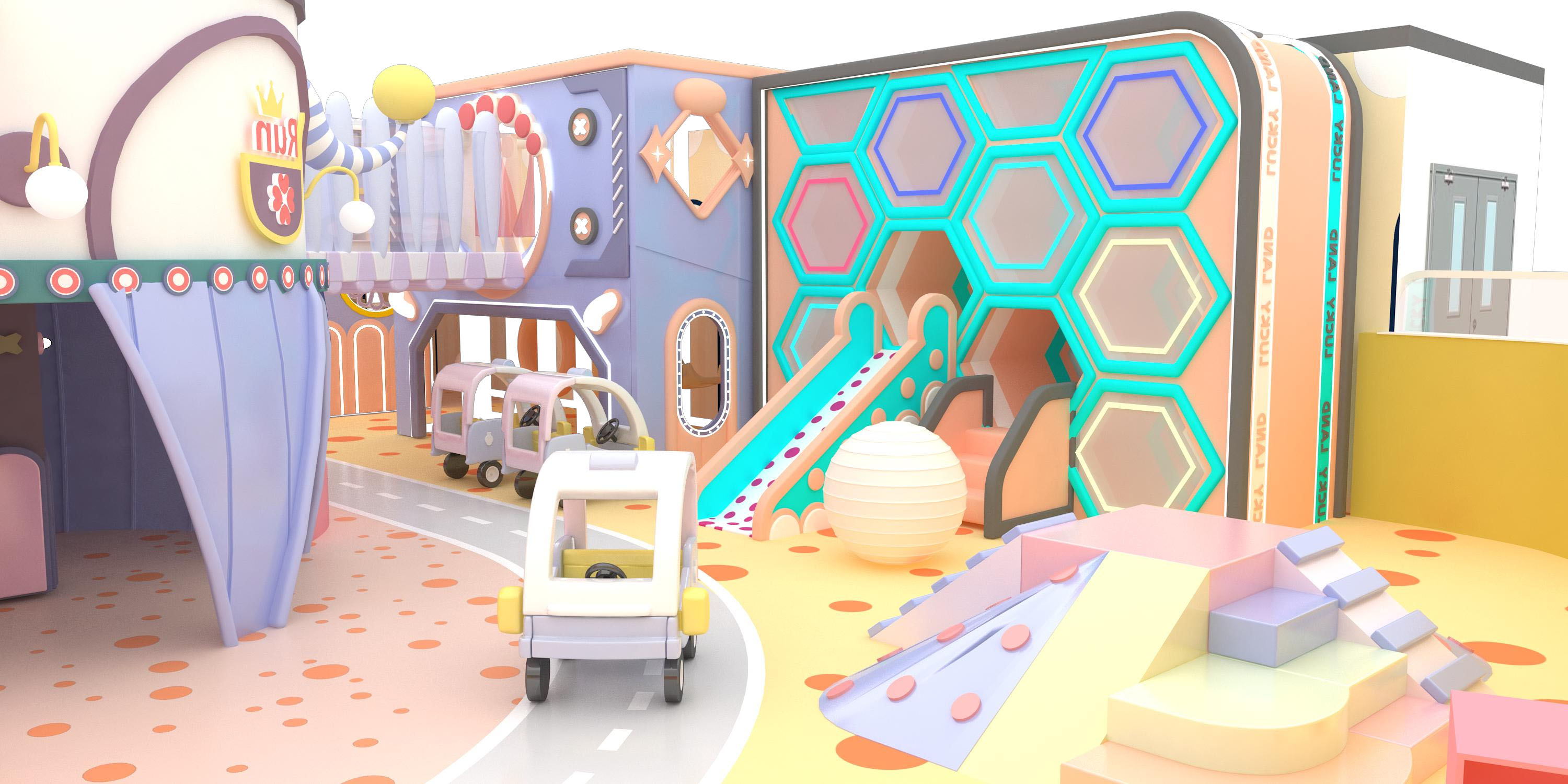 New Macarron Theme Family Entertainment and Physical Activity Indoor Park Project for Sale - Product Image