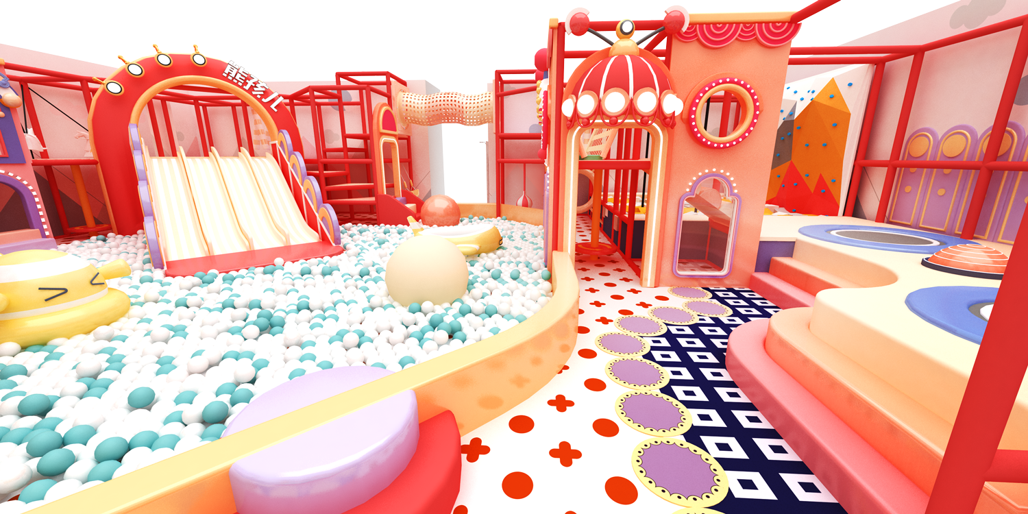 Premium Plastic Soft Play Indoor Kids Playground with Slides Commercial Play Zone & Custom Design for Toddler Activity Centers - Product Image