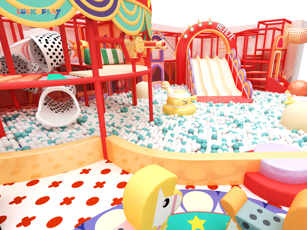 Premium Plastic Soft Play Indoor Kids Playground with Slides Commercial Play Zone & Custom Design for Toddler Activity Centers - Product Image