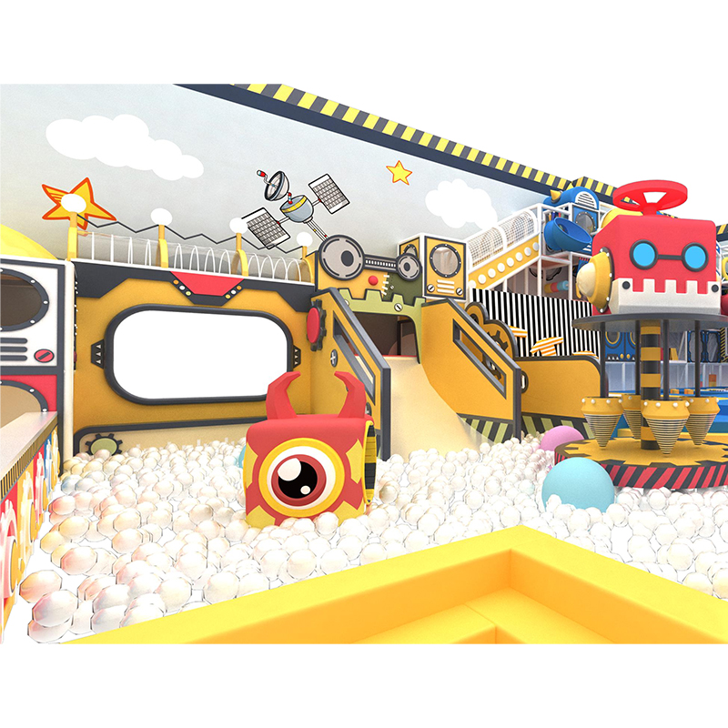 Robot Themed Indoor Playground With Smart Soft Play Zone for Kids Adventure - Product Image