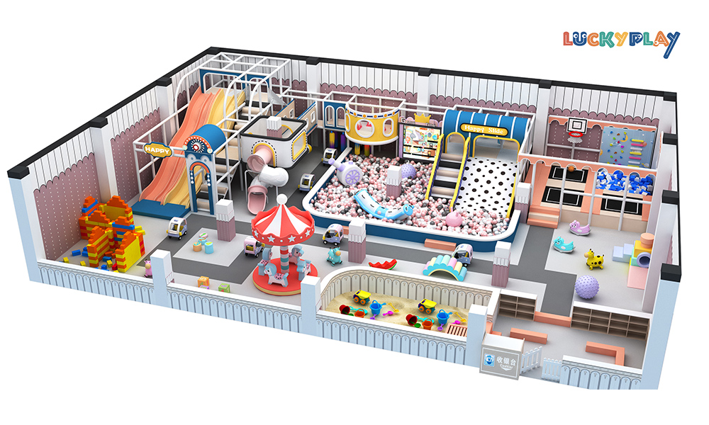Small Commercial Nursery Soft Play Area Equipment Indoor Playground Children's Climbing Play Area - Product Image