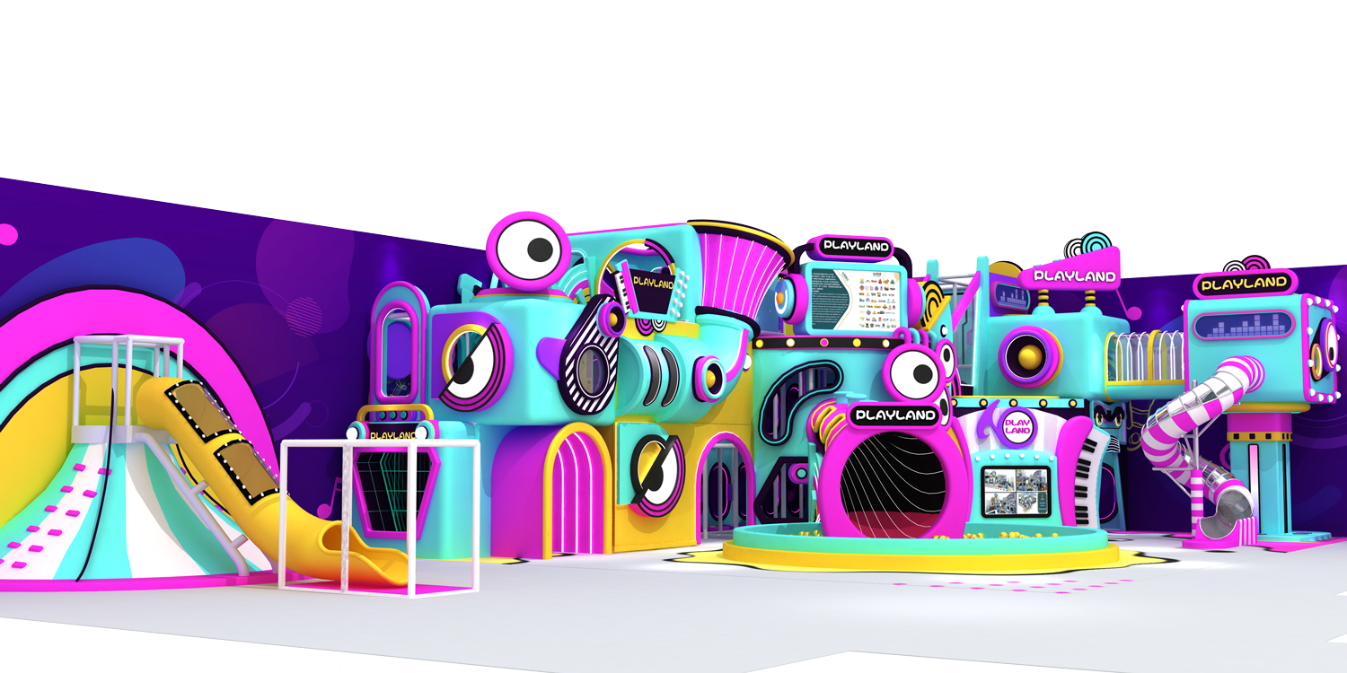 Soft Play Indoor Playground Equipment Decoration Wired Music Park Theme Commercial Playground - Product Image