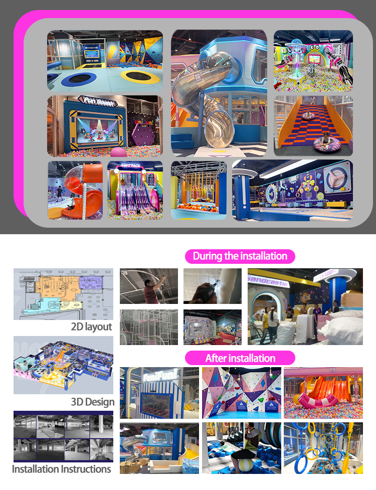 Soft Playground Children Amusement Indoor Playground Equipment Indoor Playground Adventure Parks Indoor - Product Image