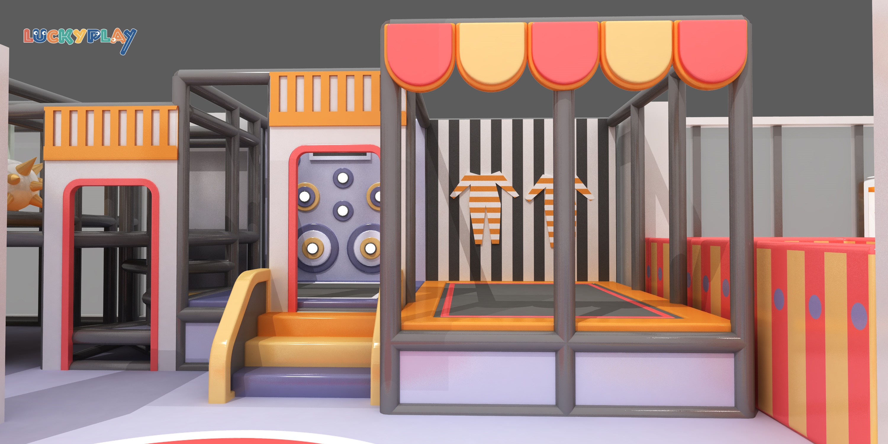 Supermarket Princess House Indoor Playground Furniture Set Kids Pretend House Made of Durable Plastic - Product Image