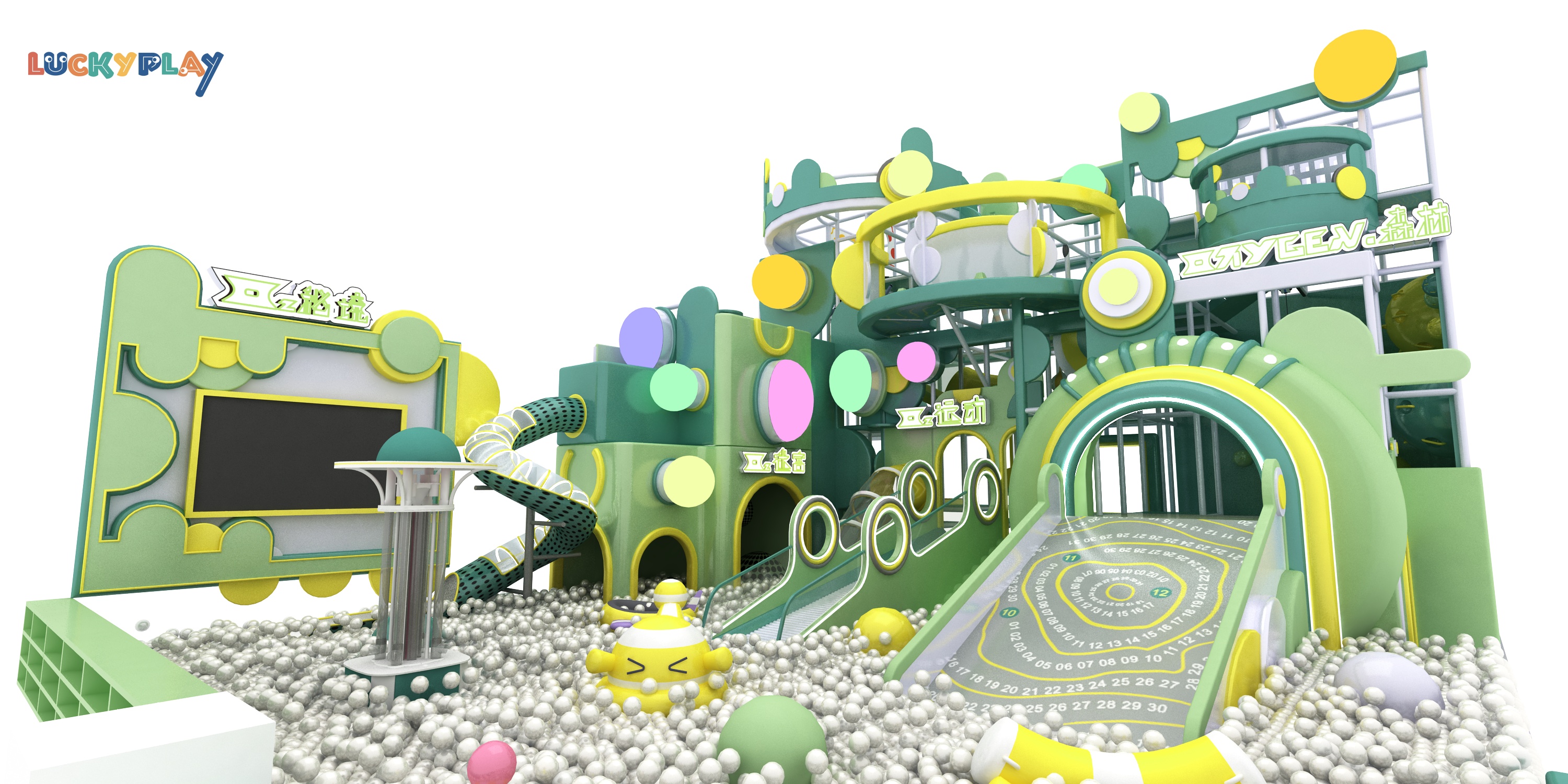 Themed Indoor Playground Equipment Jungle Space Theme Soft Play Structure for Children Fun Zone - Product Image