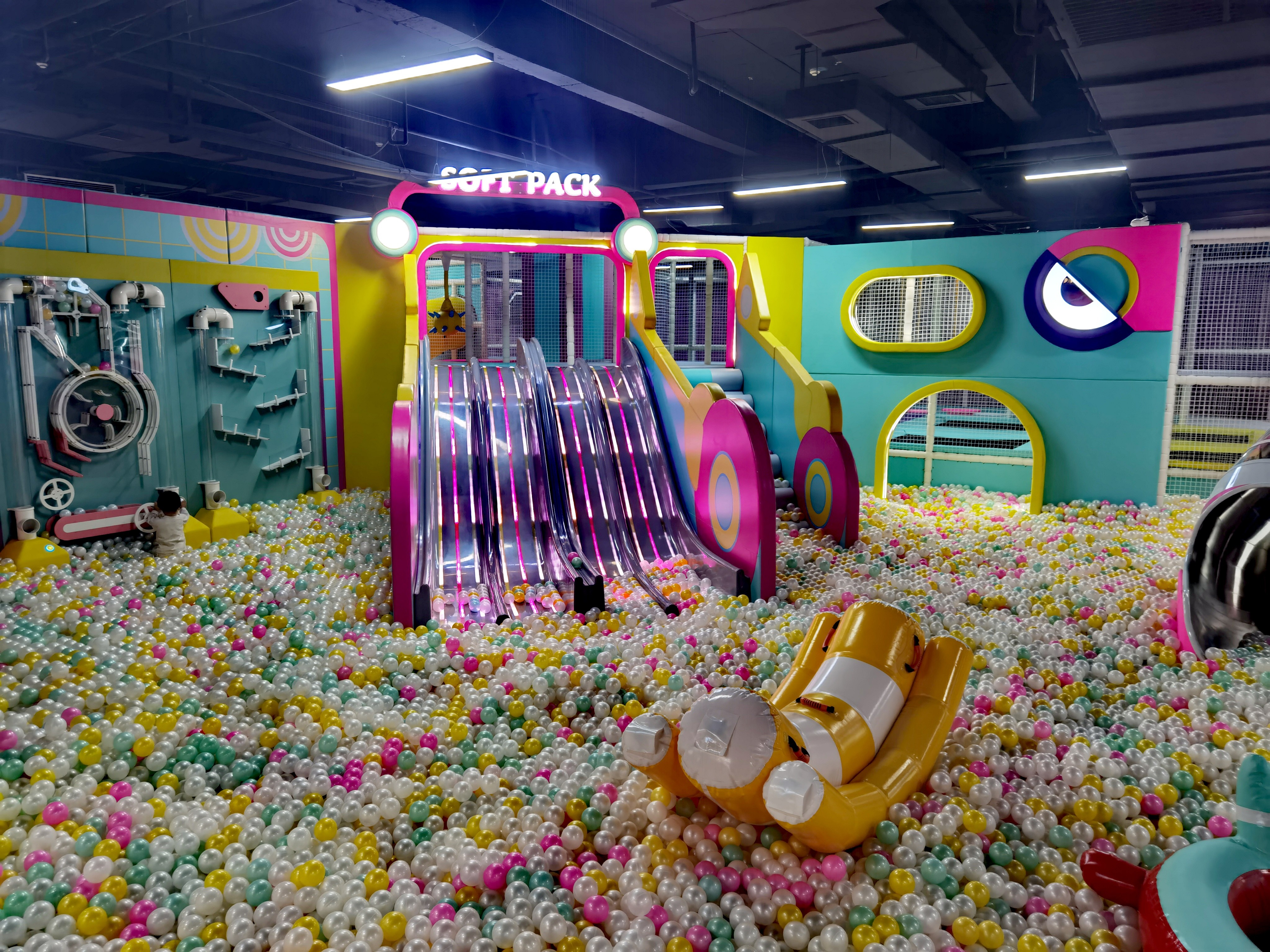Wave Music Theme Family Entertainment Center Indoor Playground Equipment Soft Playground For Toddler - Product Image