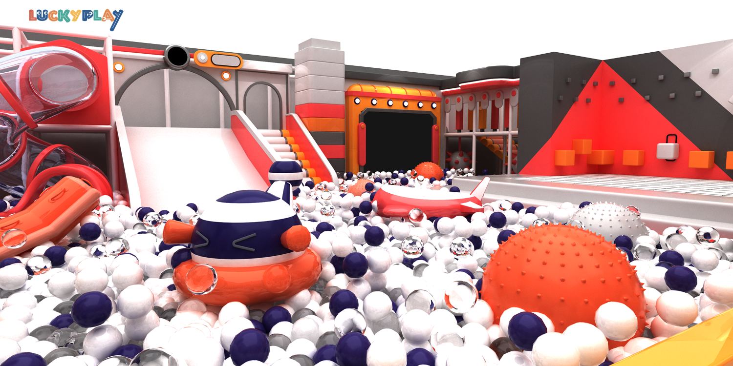 Индивидуальная крытая детская игровая площадка с мягкой игровой зоной и лазательными играми для дошкольных учреждений и торговых центров - Product Image