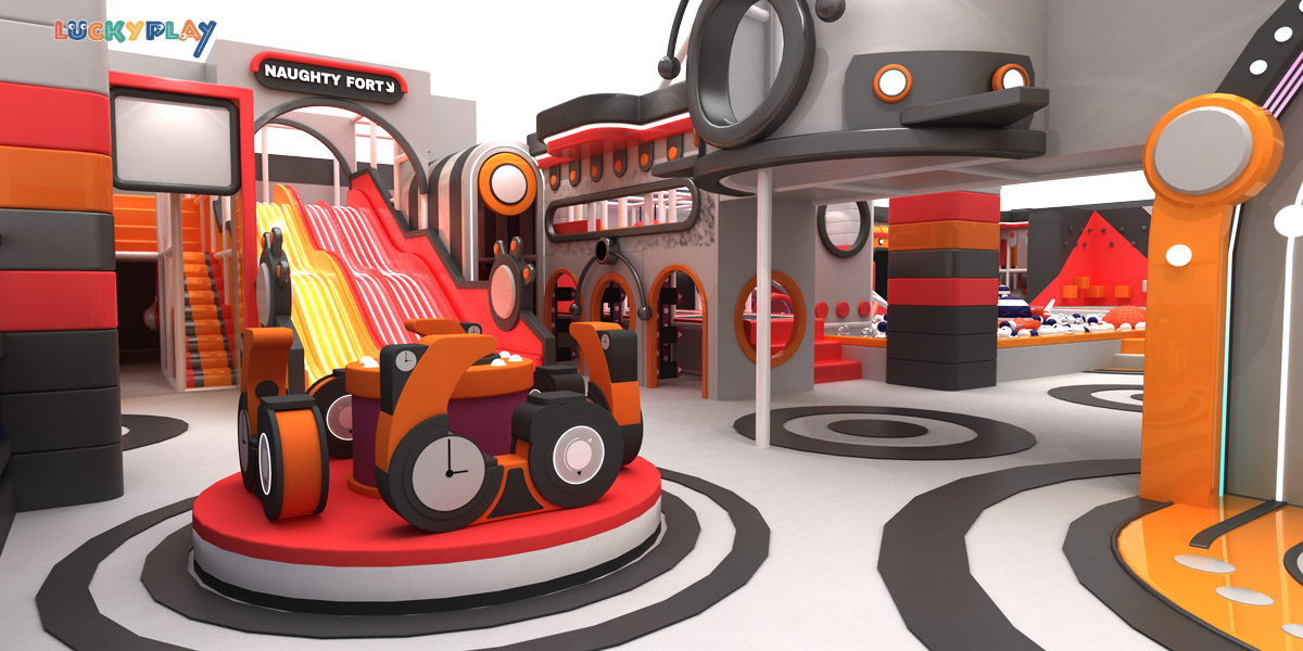 Luckyplay коммерческая крытая игровая площадка в спортивной красочной тематике с несколькими зонами активности, безопасное игровое оборудование для детей 1–15 лет, на заказ - Product Image
