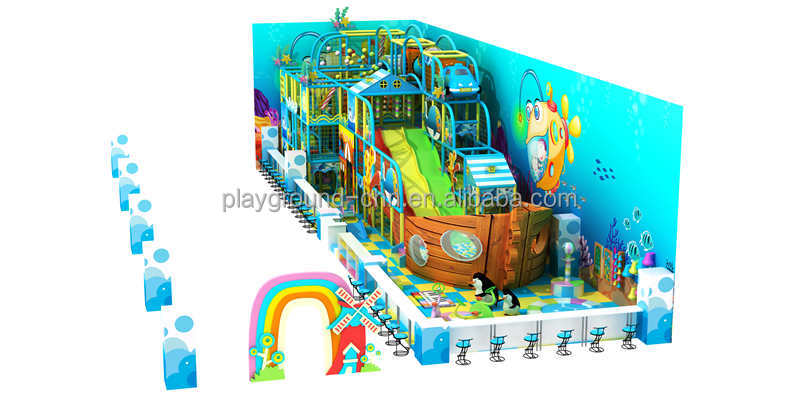 工厂直供热卖木质软体室内儿童游乐场 - Product Image